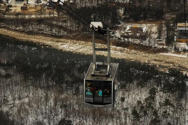 설악산 케이블카에서 바라본 강원도 풍경